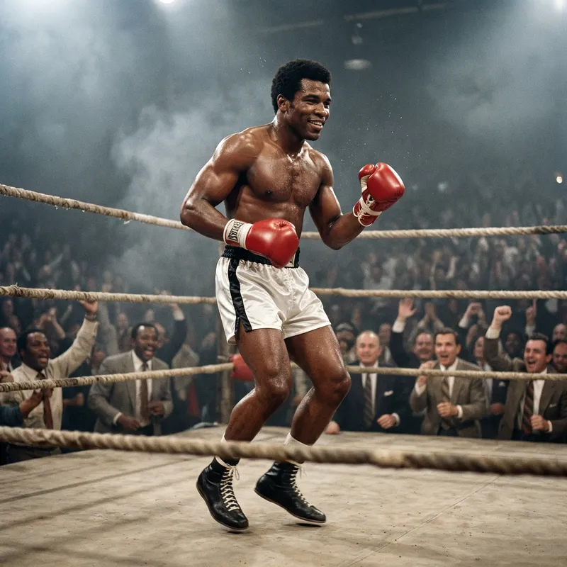 Mohamed Ali: Legendary African American Boxer in the Ring