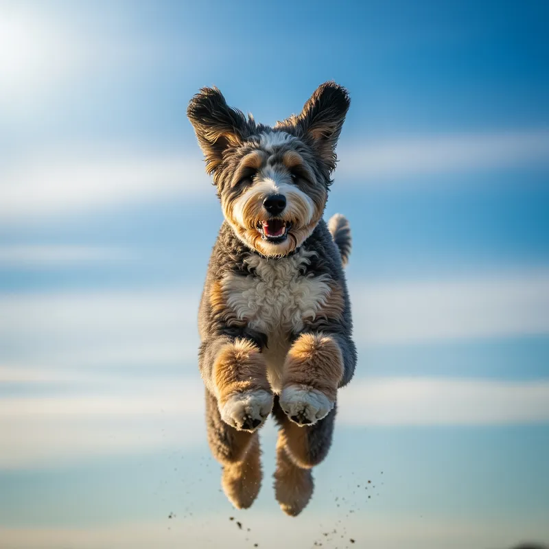 Flying Bernadoodle - Adorable and Fun!