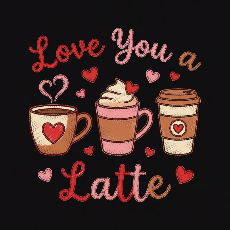 Cozy Valentine Coffee Mug T-Shirt Design