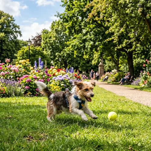 Cute Dog Playing in the Park | Happy Moments