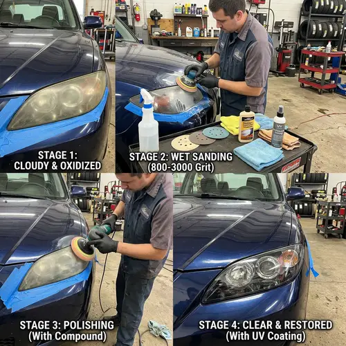 Car Headlight Restoration Service