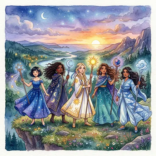 Magical Girls in Watercolor: A Global Celebration