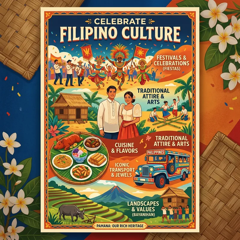 Filipino Culture Poster Design - Vibrant Art Inspiration