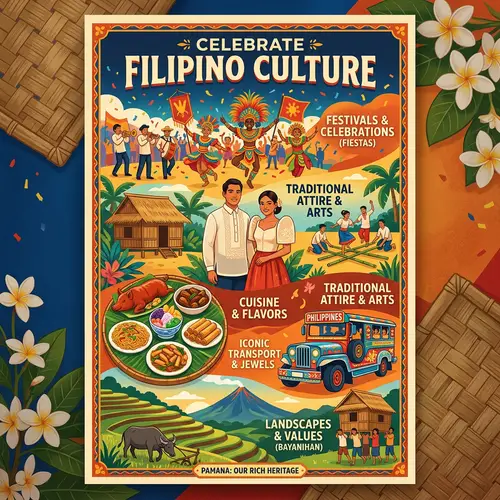 Filipino Culture Poster Design - Vibrant Art Inspiration