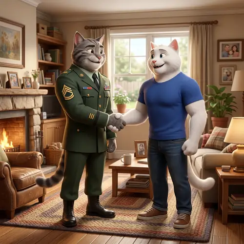 Heartwarming 3D Pixar-Style Cat Animation