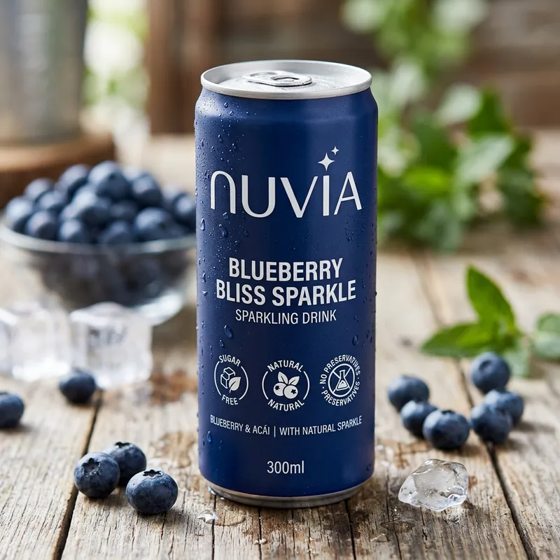 NUVIA Blueberry Bliss Sparkle - Sugar Free Drink