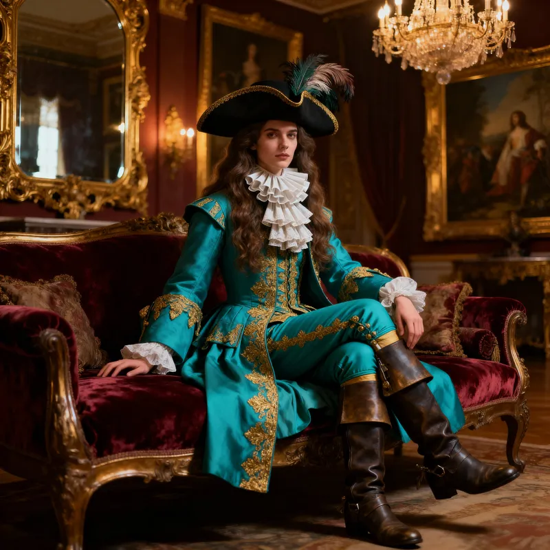 Elegant Baroque Portrait of a Mysterious Woman