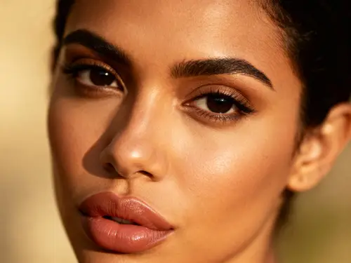 Stunning Latina Pouty Lips and Dark Eyes