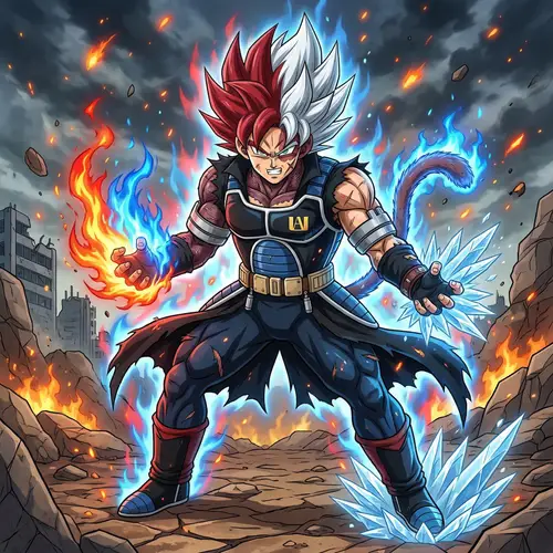 Fusión Dabi Todoroki Bardock: Concept Art & Details