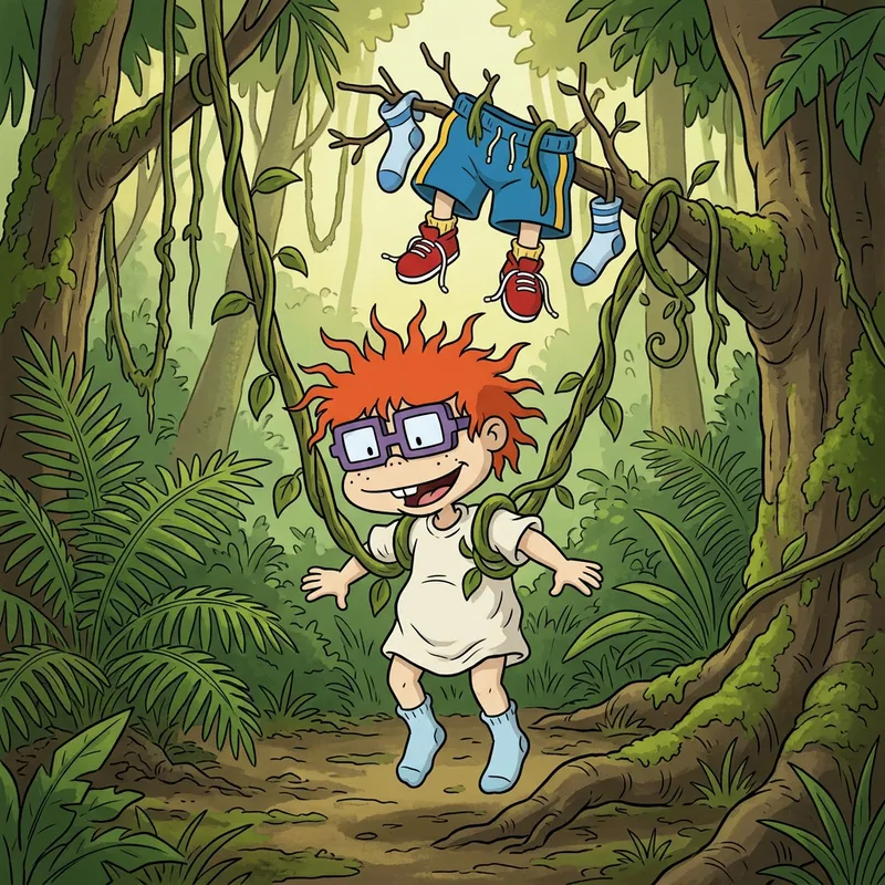 Chuckie's Jungle Mishap: Epic Adventure in Tightly Whites