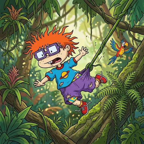 Chuckie Finster Adventure in the Jungle | Rugrats Go Wild