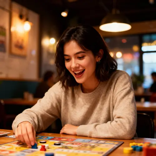 Board Game Cafe Fun: Competitive Play & Cozy Vibes