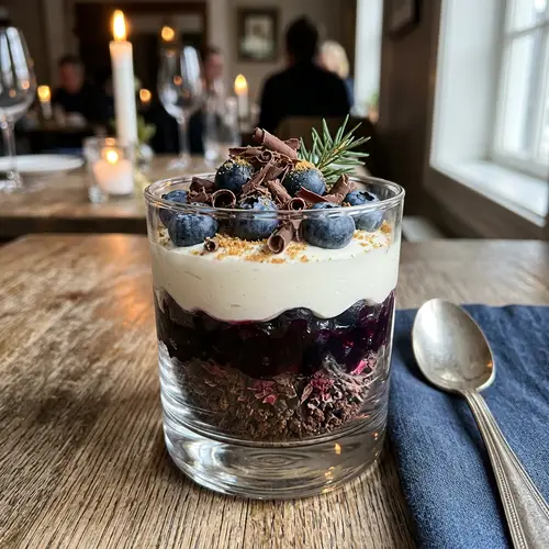 Wild Blueberry Chocolate Dessert Delight