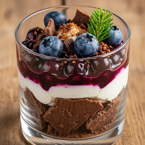 Wild Blueberry Chocolate Dessert Delight