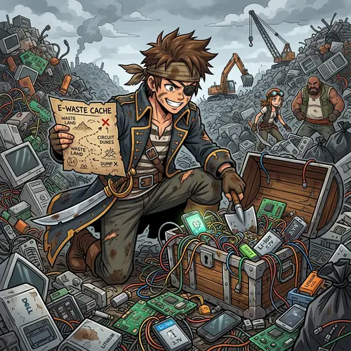Discover E-Waste Treasures: Pirate Adventure