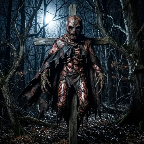 Scarecrow Monster: A Nightmare Vigilante in the Dark Woods