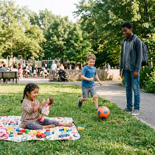 Multicultural Kids Playing in Joy | Childhood Imagination Scenes