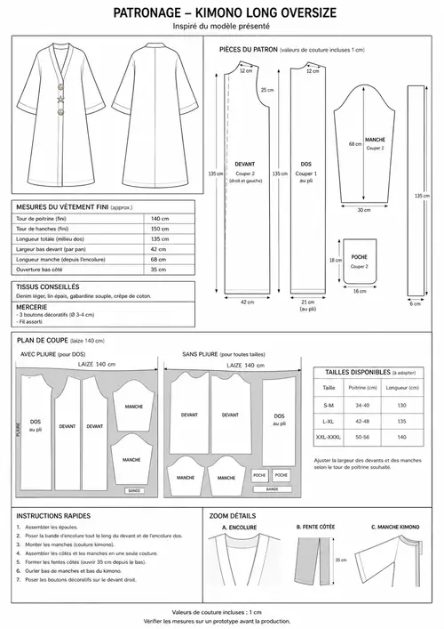 Create a Kimono Pattern for Your Next Project