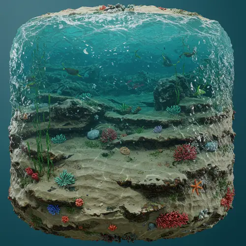3D Ocean Floor Texture for Blender