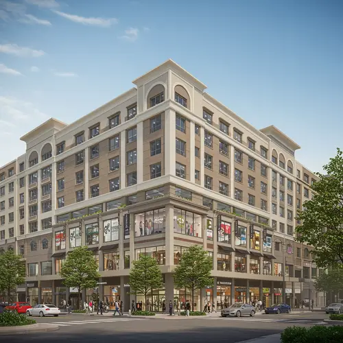 Unique 5-Story Shopping Plaza Design