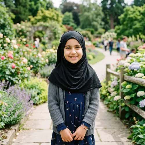 Black Hijab Fashion: Stylish Girl Wearing a Hijab