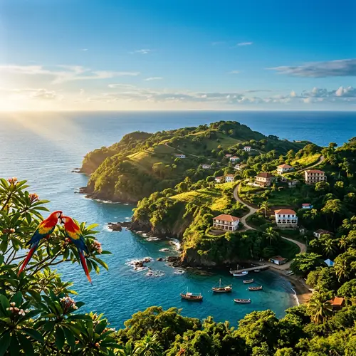 Serene Island Paradise: Coastal Beauty and Wildlife in Harmony