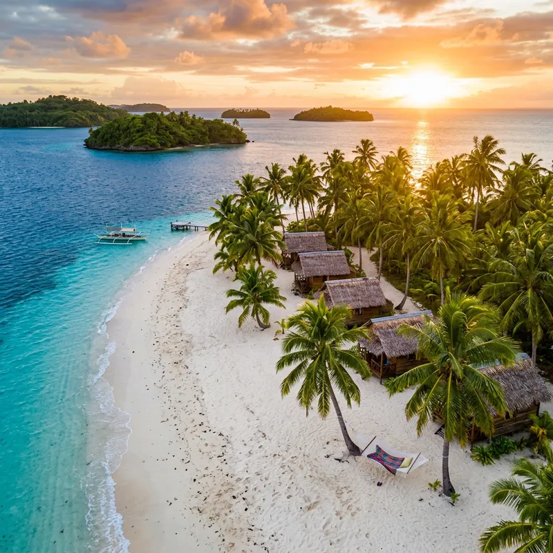 Island Paradise | Emerald Palm Trees, Sandy Beaches & Blue Sea Island Paradise | Emerald Palm Trees, Sandy Beaches & Blue Sea