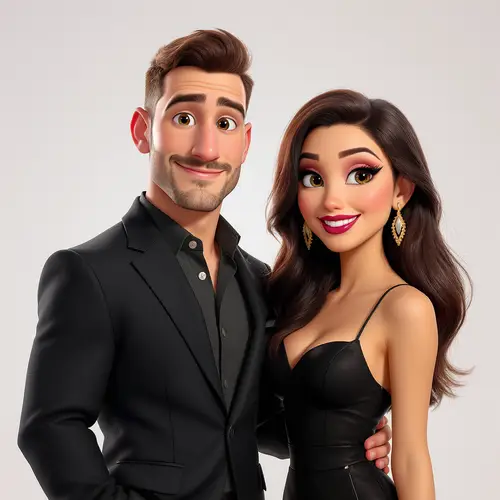 Pixar-Style 3D Illustration of Captivating Characters