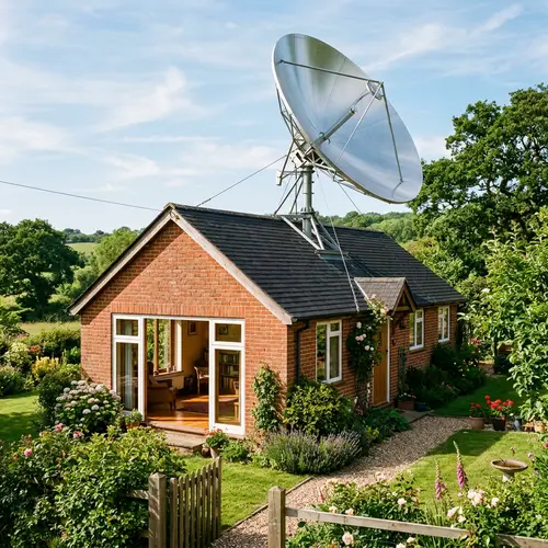 Charming Home with Unique Parabolic Antenna