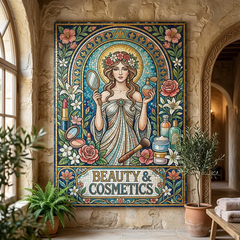 Mosaic Art: Symbolizing Beauty & Cosmetics