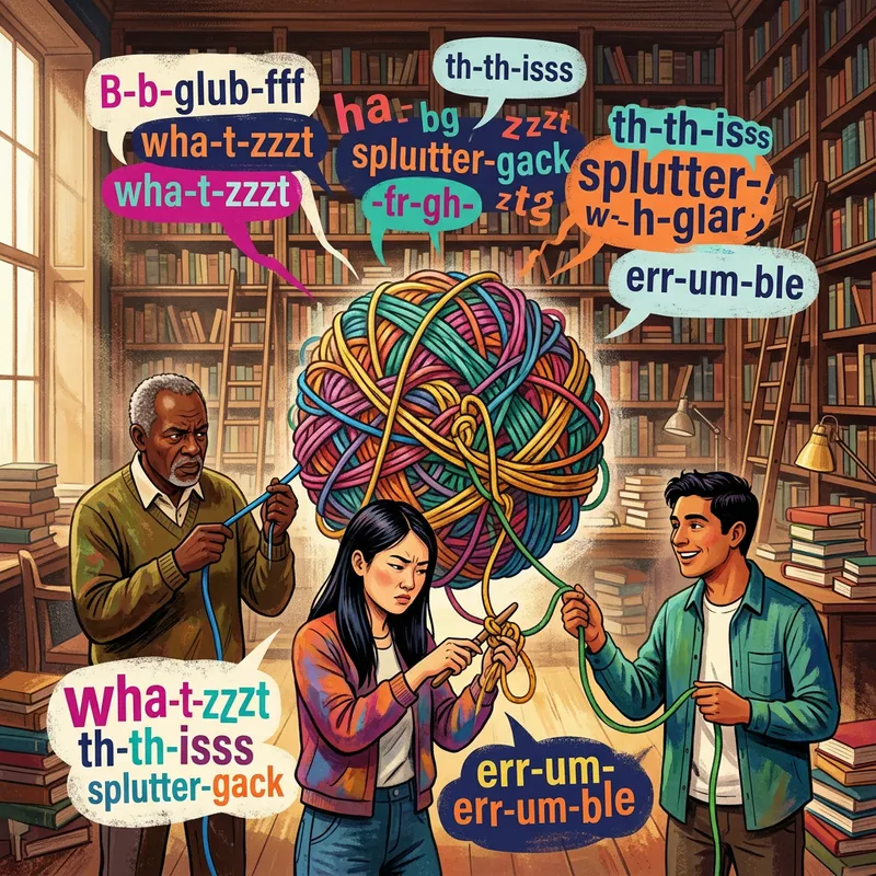 Abstract Visualization of Diction Difficulties | Artistic Interpretation