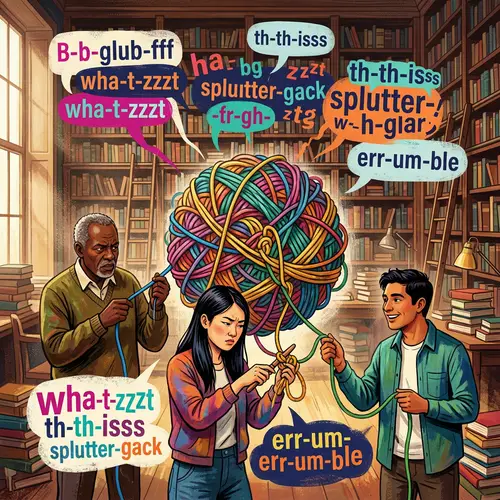 Artistic Exploration of Diction Difficulties | Illustrative Composition