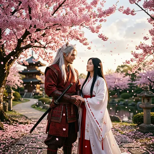 Romantic Inuyasha and Kikyo Couple: Ancient Era Love Tale