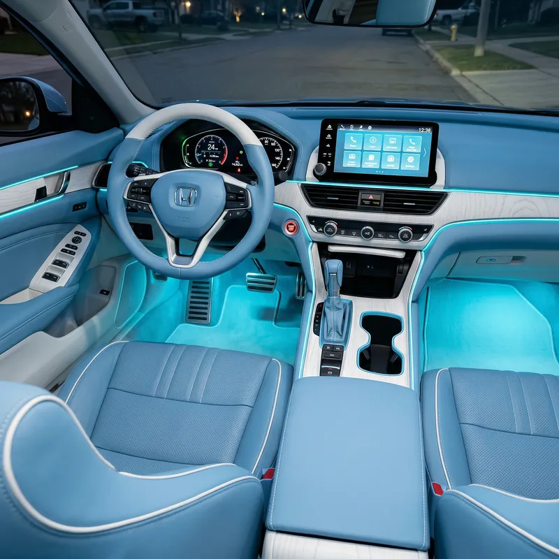 Stylish Honda Accord Light Blue Interior Design Stylish Honda Accord Light Blue Interior Design