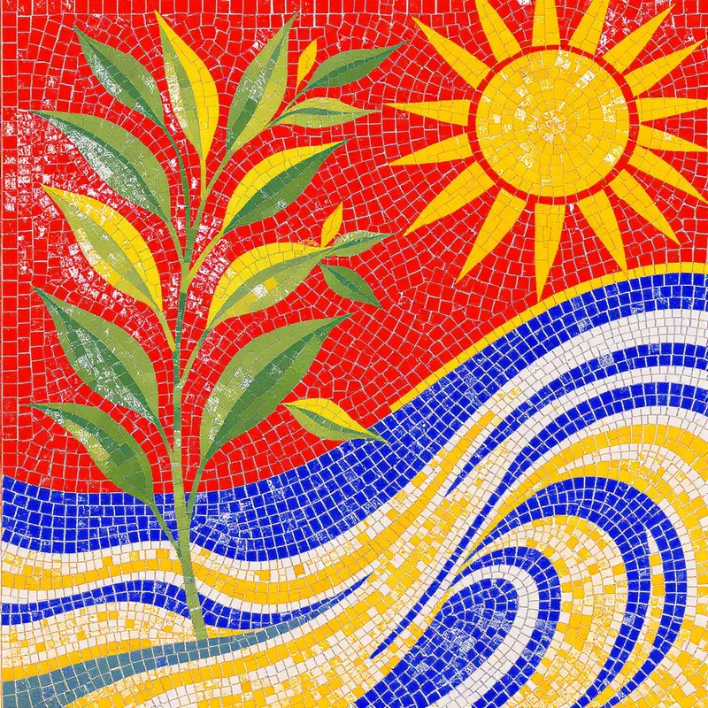 Vibrant Sicilian Mosaic Artwork