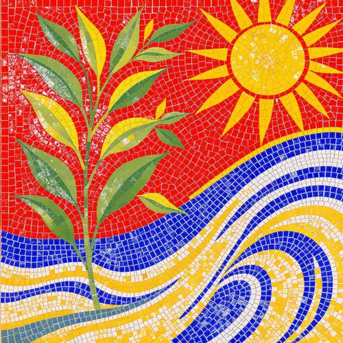 Vibrant Sicilian Mosaic Artwork