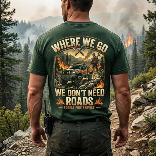 Forest Firefighter Shirt Design
