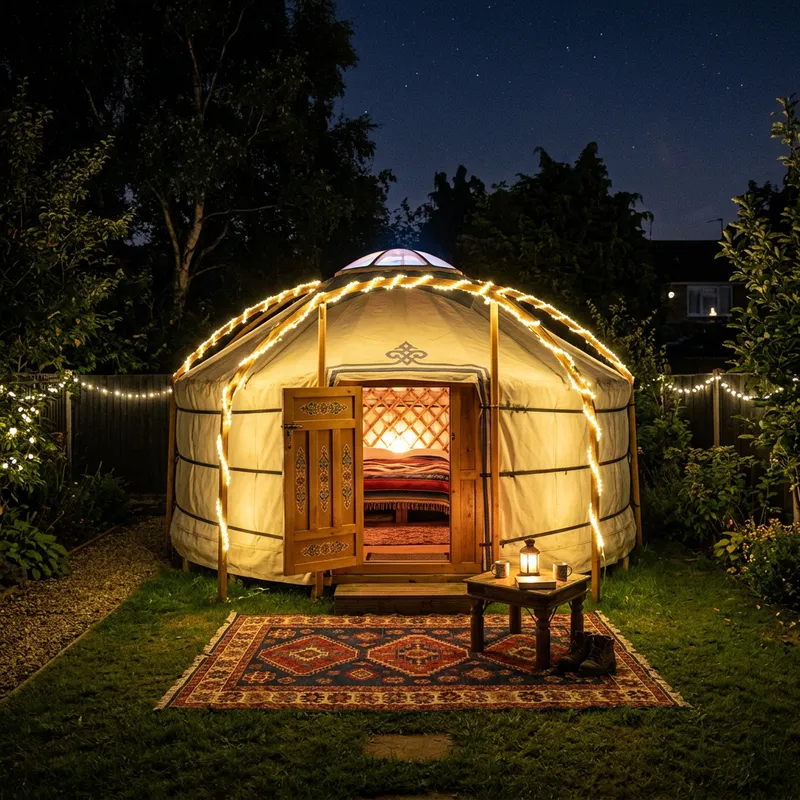 Cozy Backyard Yurt Decor Ideas