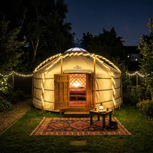 Cozy Backyard Yurt Decor Ideas