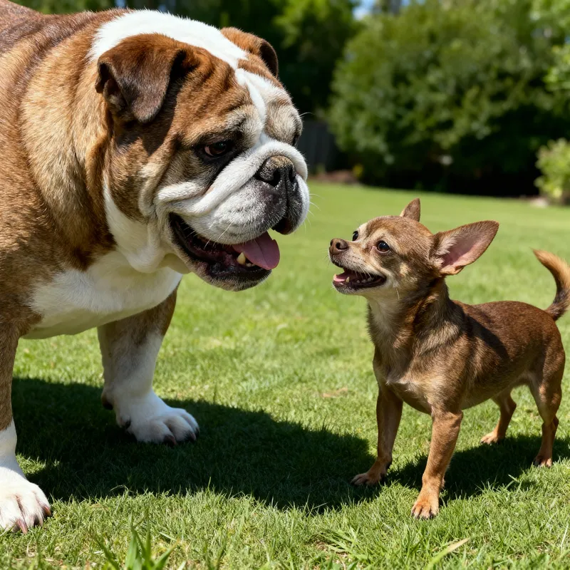 Two Dogs Meeting Happily Together
