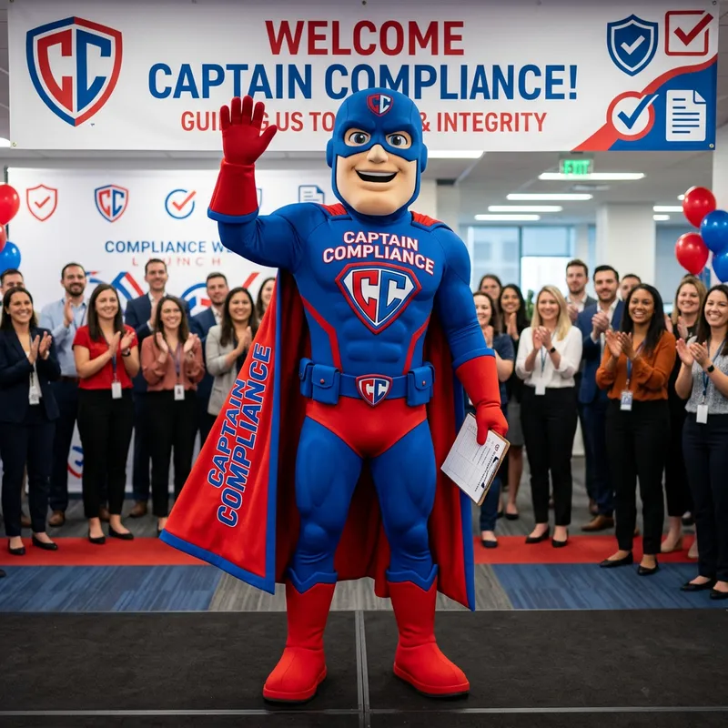 Captain Compliance: Your Compliance Mascot Captain Compliance: Your Compliance Mascot