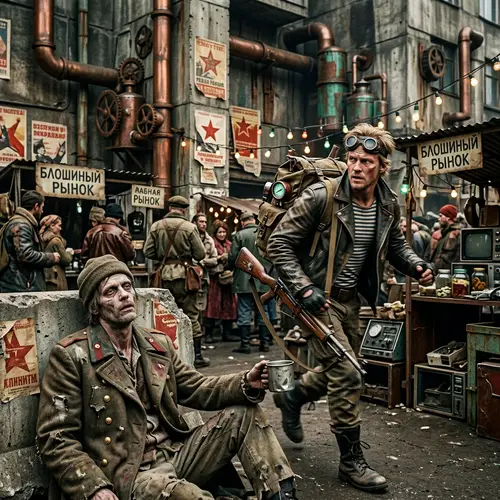 Post-Apocalyptic Soviet-Era Steampunk Scenario