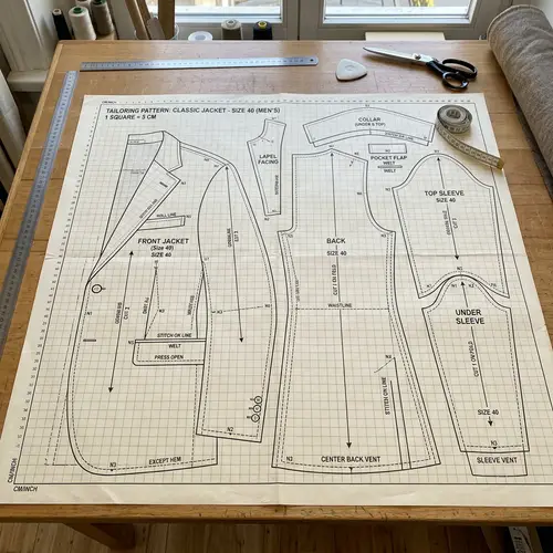Tailoring Pattern for a Jacket