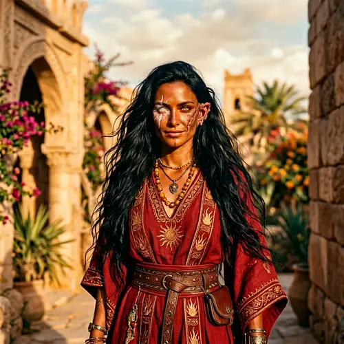 Solara: Radiant Sun-Elf Character Art