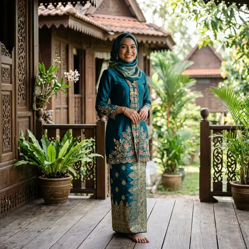 Stylish Malay Man in Traditional Attire