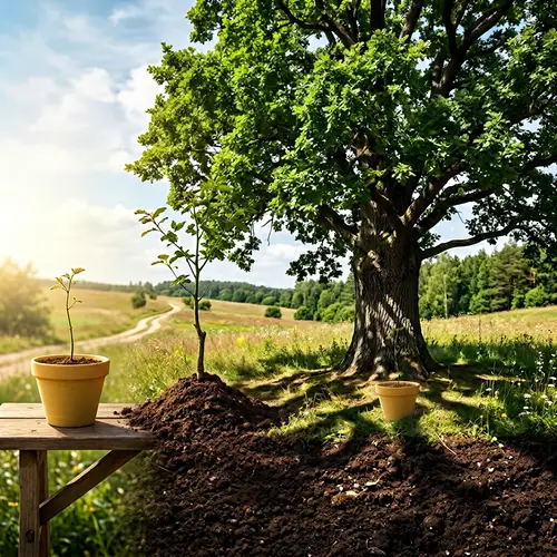 From Sapling to Majestic Tree: Growth and Transformation Visualized