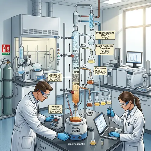 Gasoline Fractionation Purification Process Visualized