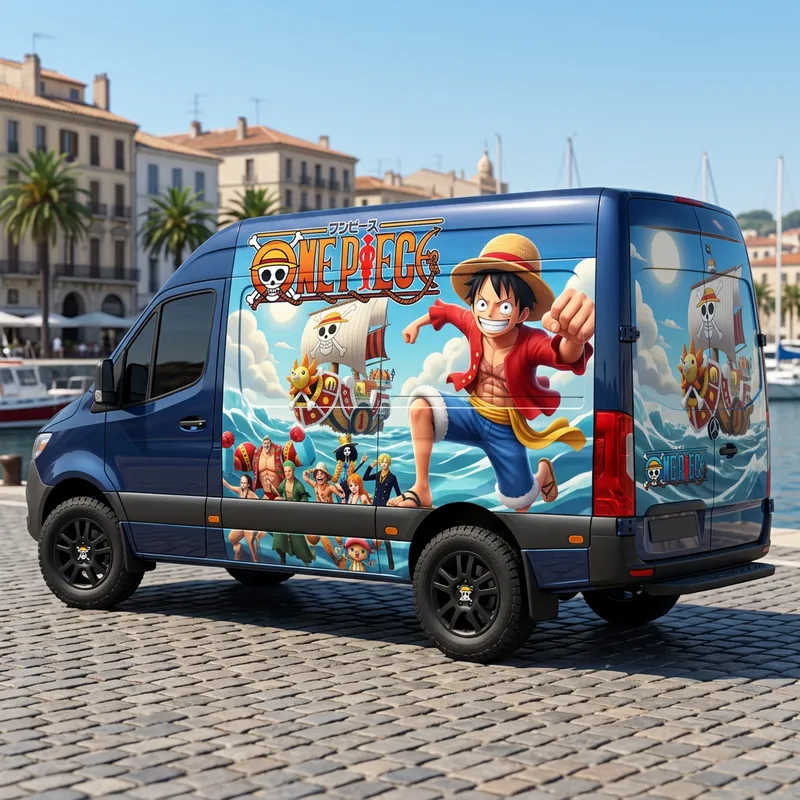 3-D Image Over OP Van