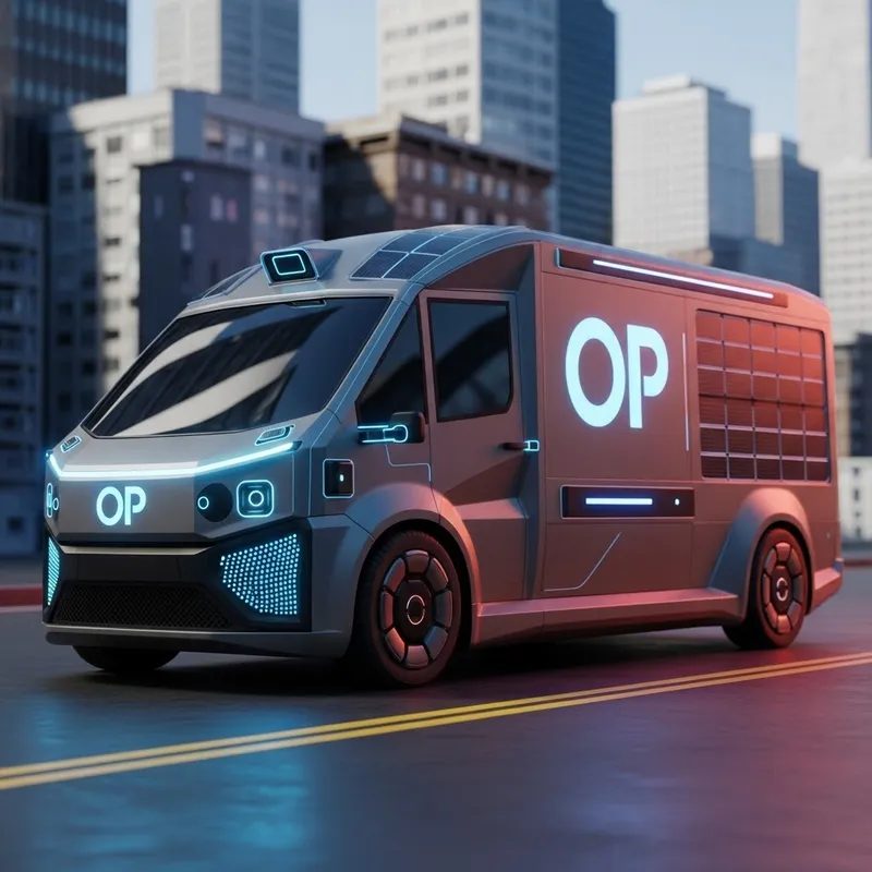 3-D Image Over OP Van