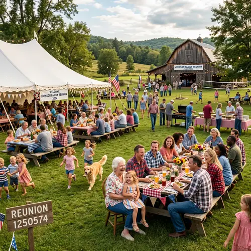 Outdoor Country Family Reunion Planning Ideas